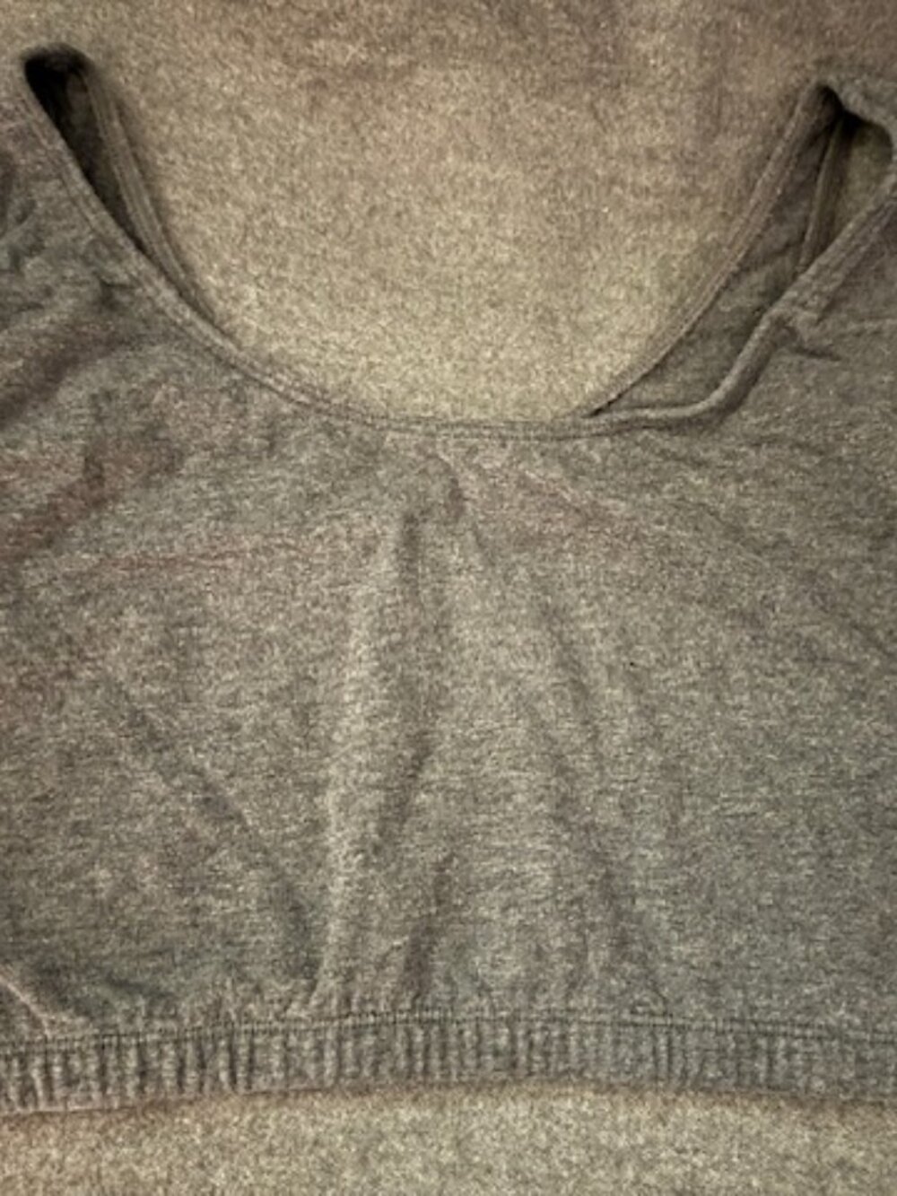 FRUIT OF THE LOOM wireless bra, charcoal gray, size 44